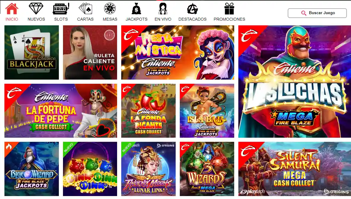 Caliente Argentina — casino online